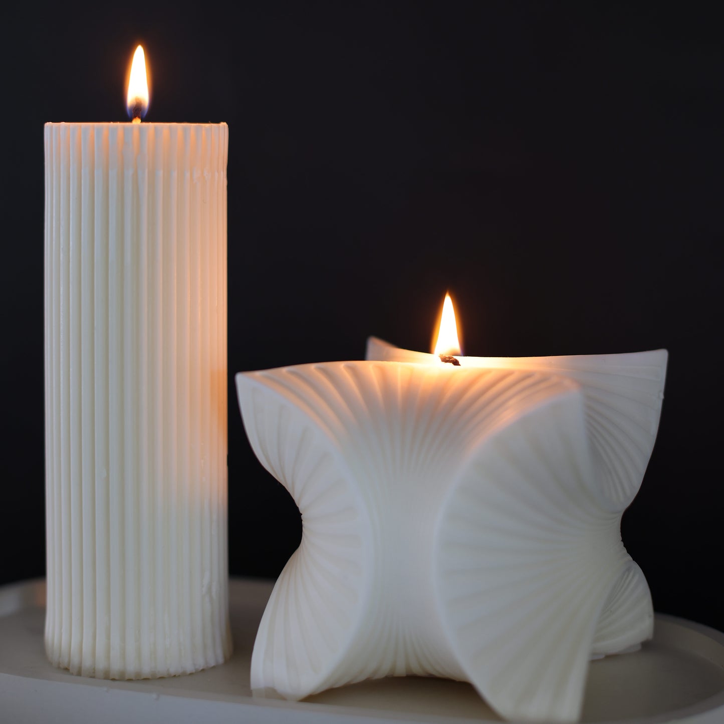 Ribbed Pillar set